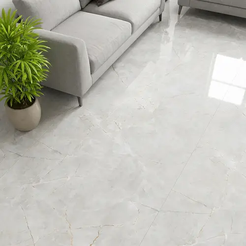 Marble Look TL 08499 Ritzy Bianco 4 ft x 2 ft Vitrified Glossy Finish - 8 mm | Random 4