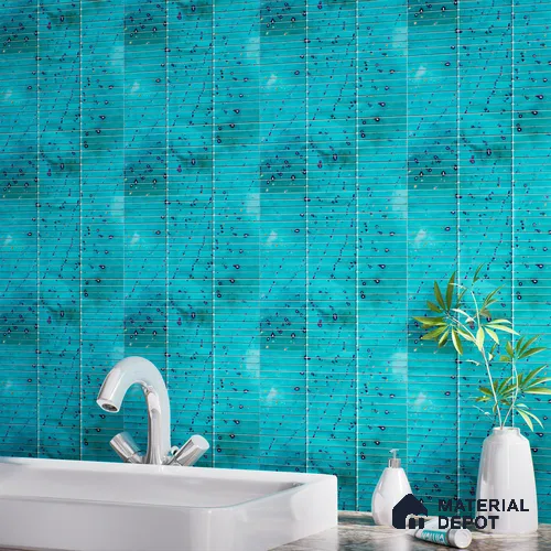 Faux Subway Wall Tile TL 08501 E 1 ft x 1 ft Glue Matte Finish Ceramic Tile - 10 mm | Suitable for Kitchen, Bathroom & Dining Area | Please Expect a Slight Variation of Pattern