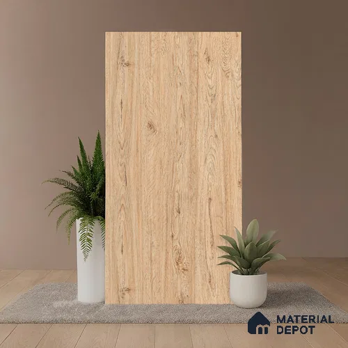 Wood Look TL 08509 Ebony Brown 4 ft x 2 ft Vitrified Matte Finish - 8 mm | Random 5