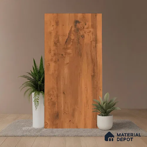Wood Look TL 08525 Woodlem Brown 4 ft x 2 ft Vitrified Matte Finish - 8 mm | Random 4