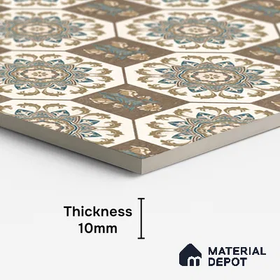 Highlighter Wall Tile TL 08543 D | 4 ft x 2 ft Full Body Dry Granula Plus Matte Finish Vitrified Tile - 10 mm | 4 Random Design | Suitable For Bathroom, Accent/Feature Wall, Dining Area