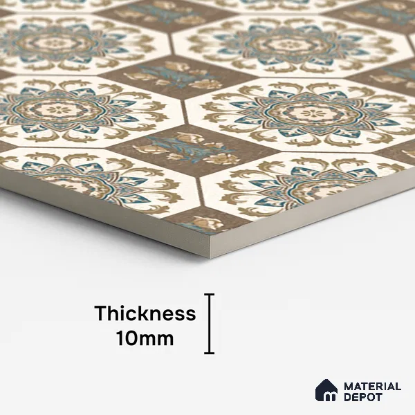 Highlighter Wall Tile TL 08543 D | 4 ft x 2 ft Full Body Dry Granula Plus Matte Finish Vitrified Tile - 10 mm | 4 Random Design | Suitable For Bathroom, Accent/Feature Wall, Dining Area