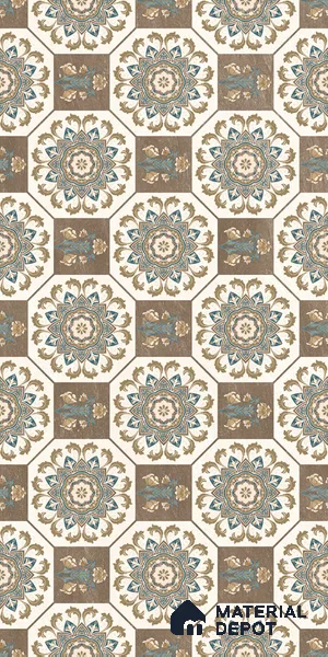 Highlighter Wall Tile TL 08543 D | 4 ft x 2 ft Full Body Dry Granula Plus Matte Finish Vitrified Tile - 10 mm | 4 Random Design | Suitable For Bathroom, Accent/Feature Wall, Dining Area