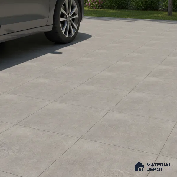 Budget Friendly Stone Look Value for Money Parking Greywood Echo Floor Tile 16 x 16 inch | TL 08547 | Vitrified Matte Finish Tile - 12 mm | Suitable For Parking, Outdoor, Balcony & Terrace | Pattern Alignment May Vary | 2-3 mm Spacer is Mandatory