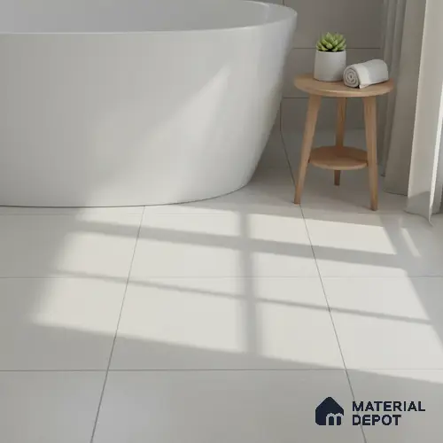 Stone Look Tile TL 08594 Diamond Ivory 1 ft x 1 ft Ceramic Matte Finish - 8 mm