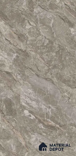 TL 08618 Grey 4 ft x 2 ft Glossy Finish Vitrified Floor & Wall Tile - 9 mm