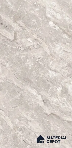 TL 08619 Silver 4 ft x 2 ft Glossy Finish Vitrified Floor & Wall Tile - 9 mm