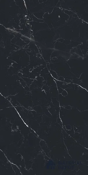 Marble Nero Marquina Wall & Floor Tile TL 08666 Charcoal Black 4 ft x 2 ft Matte Finish Vitrified Tile - 9 mm | Suitable For Living Room, Bedroom, Kitchen