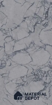 Marble Wall & Floor Tile TL 08668 B Grey 4 ft x 2 ft Matte Finish Vitrified Tile - 9 mm | Suitable For Living Room, Bedroom, Kitchen