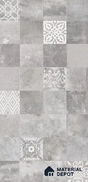 Grey Stone Tile TL 08764 D Monostone Gris Decor 4 ft x 2 ft Vitrified Carving Matte Finish - 9 mm | | Suitable for Living Room, Bedroom, Bathroom