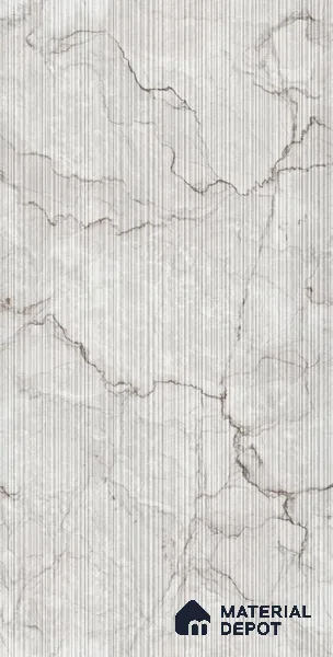 Grey Stone Tile TL 08769 D Royal Sanzio Grey Decor 4 ft x 2 ft Vitrified Carving Matte Finish - 9 mm | Suitable for Living Room, Bedroom, Bathroom