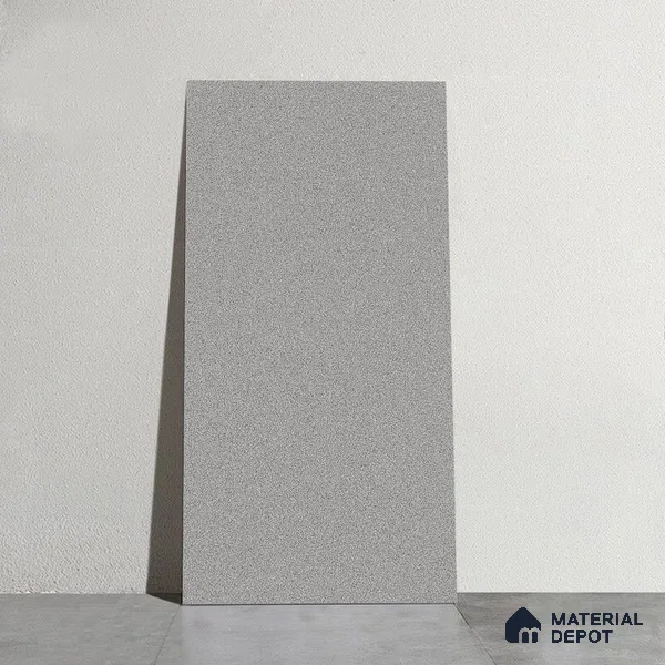 Grey Cement Tile TL 08773 B Royal Finestone Gris 4 ft x 2 ft Full Body Vitrified Carving Matte Finish - 9 mm | Suitable for Living Room, Bedroom, Bathroom
