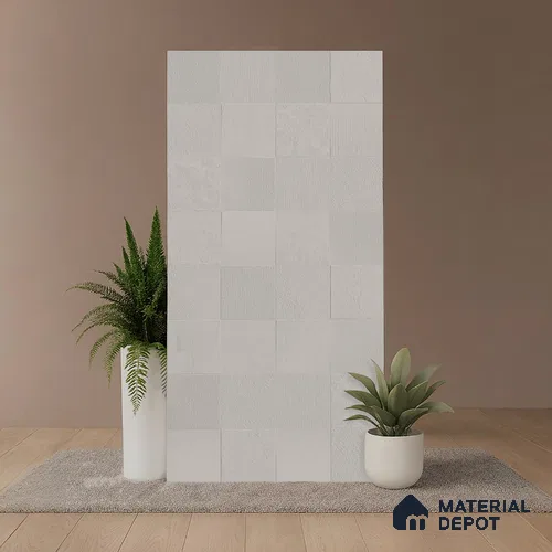 Grey Cement Floor & Wall Tile TL 08774 B  Royal Quadrato Gris 4 ft x 2 ft Full Body Vitrified Matte Finish - 9 mm |  Suitable for Living Room, Bedroom, Bathroom