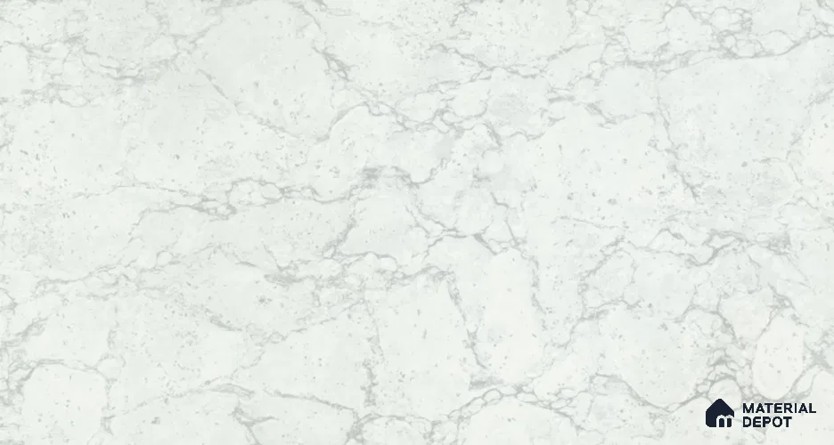 Marble Carrara Wall & Floor Tile TL 08824 Cool White 4 ft x 2 ft Matte Finish Vitrified Tile - 9 mm | Suitable For Living Room, Bedroom, Kitchen