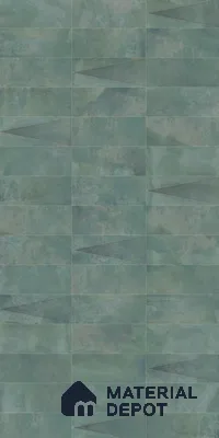 Marble & Highlighter Wall Tile TL 08833 Green 4 ft x 2 ft Matte Finish Vitrified Tile - 9 mm | Suitable for Living Room, Dining, Feature / Accent Walls
