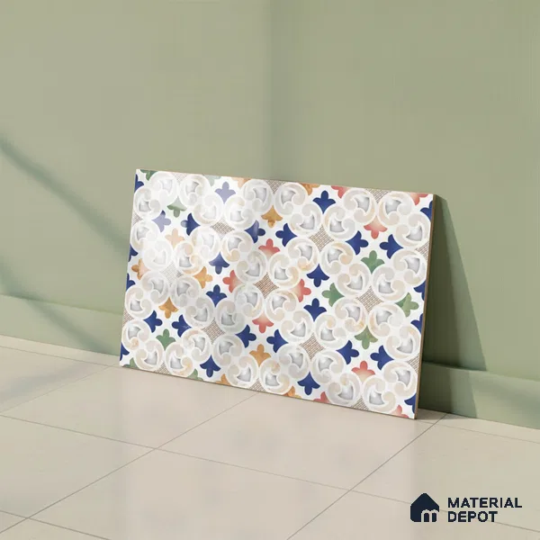 Highlighter Look Wall Tile TL 08840 B | Glossy Finish 18 x 12 inch Ceramic Tile - 7 mm | Suitable For Kitchen & Bathroom