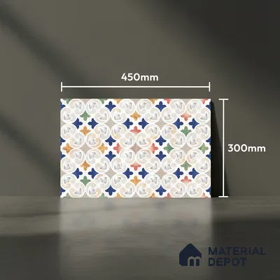 Highlighter Look Wall Tile TL 08840 B | Glossy Finish 18 x 12 inch Ceramic Tile - 7 mm | Suitable For Kitchen & Bathroom