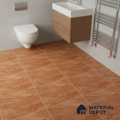 Marble Look Floor Tile TL 08841 D | Matte Finish 12 x 12 inch Ceramic Tile - 7 mm | Suitable For Kitchen, Bathroom, Bedroom & Office