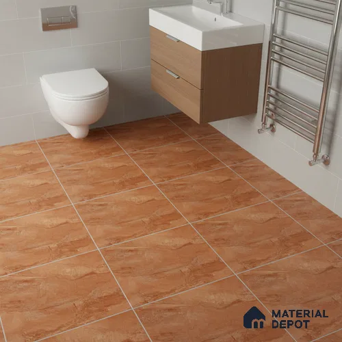 Marble Look Floor Tile TL 08841 D | Matte Finish 12 x 12 inch Ceramic Tile - 7 mm | Suitable For Kitchen, Bathroom, Bedroom & Office