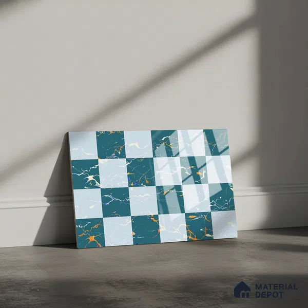 Highlighter Look Wall Tile TL 08843 B | Glossy Finish 18 x 12 inch Ceramic Tile - 7 mm | Suitable For Kitchen & Bathroom