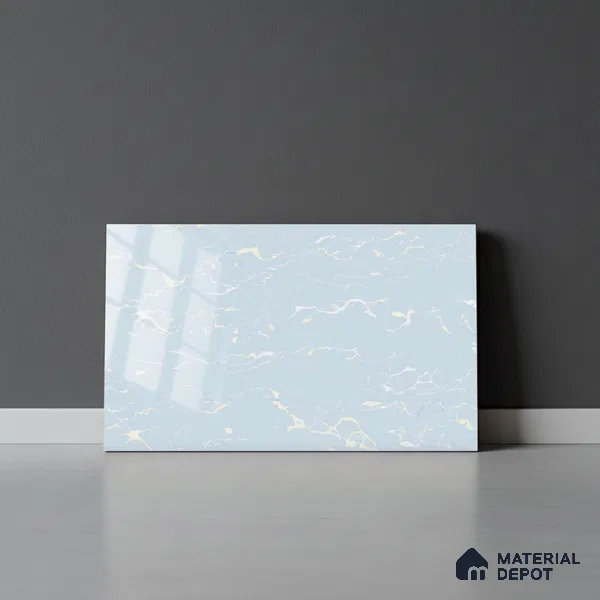 Marble Look Wall Tile TL 08843 C | Glossy Finish 18 x 12 inch Ceramic Tile - 7 mm | Suitable For Kitchen & Bathroom