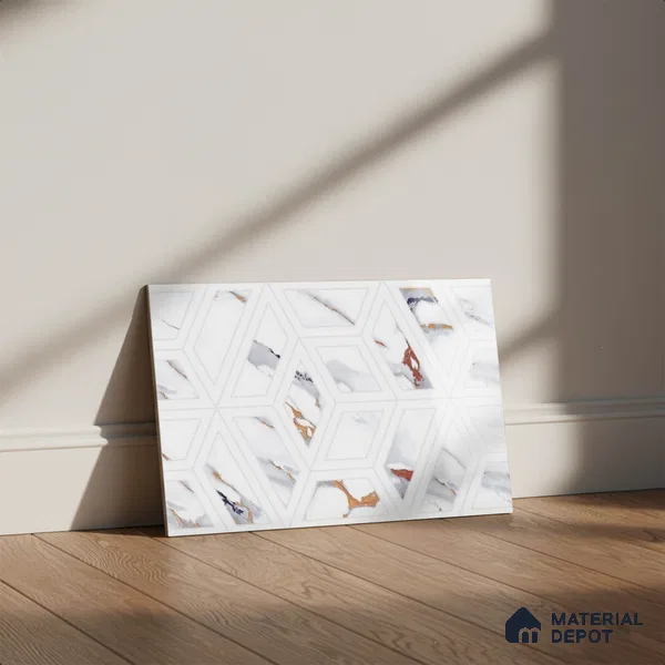Highlighter Look Wall Tile TL 08850 | Glossy Finish 18 x 12 inch Ceramic Tile - 7 mm | Suitable For Kitchen & Bathroom