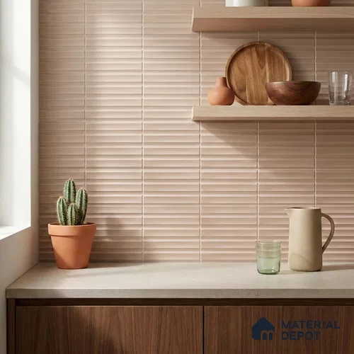 Faux Subway Matching Floor Tile TL 08855 E | Matte Finish 12 x 12 inch Ceramic Anti Skid Tile - 7 mm | Suitable For Kitchen, Bathroom | Please Expect a Slight Variation of Pattern
