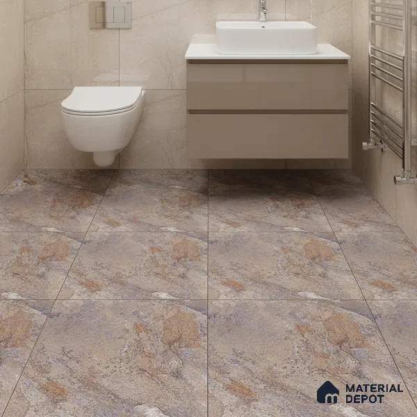 Stone Look Floor Tile TL 08859 E | Matte Finish 12 x 12 inch Ceramic Tile - 7 mm | Suitable For Kitchen, Bathroom, Bedroom & Office