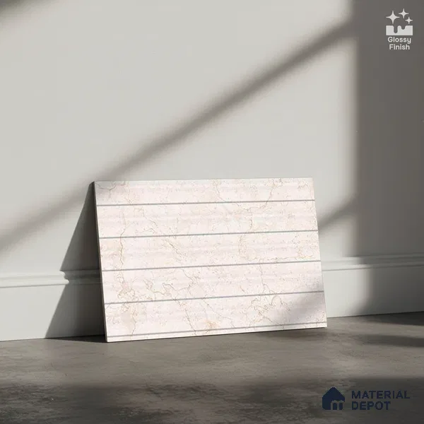 Patterned Look Wall Tile TL 08867 | Glossy Finish 18 x 12 inch Ceramic Tile - 7 mm | Suitable For Kitchen & Bathroom