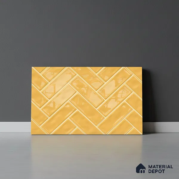 Faux Subway Look Wall Tile TL 08871 E | Glossy Finish 18 x 12 inch Ceramic Tile - 7 mm | Suitable For Kitchen & Bathroom