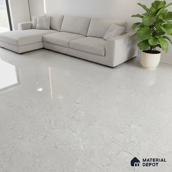 Stone Look Wall & Floor Tile TL 08882 | Glossy Finish 4 ft x 2 ft Vitrified Tile - 9 mm | Suitable For Kitchen, Bathroom, Bedroom & Office