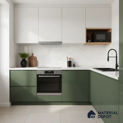 Stone Look Wall & Floor Tile TL 08886 | Glossy Finish 4 ft x 2 ft Vitrified Tile - 9 mm | Suitable For Kitchen, Bathroom, Bedroom & Office
