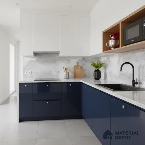 Stone Look Wall & Floor Tile TL 08887 | Glossy Finish 4 ft x 2 ft Vitrified Tile - 9 mm | Suitable For Kitchen, Bathroom, Bedroom & Office