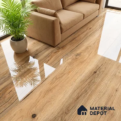 Wood Look Wall & Floor Tile TL 08893 | Matte Finish 4 ft x 2 ft Vitrified Tile - 9 mm | Suitable For Kitchen, Bathroom, Bedroom & Office