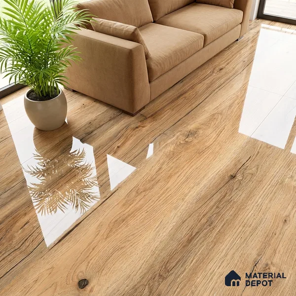 Wood Look Wall & Floor Tile TL 08893 | Matte Finish 4 ft x 2 ft Vitrified Tile - 9 mm | Suitable For Kitchen, Bathroom, Bedroom & Office