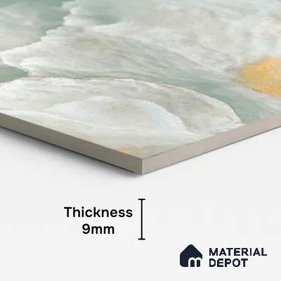 Patterned Look Wall & Floor Tile TL 08897 | Glossy Finish 4 ft x 2 ft Vitrified Tile - 9 mm | Suitable For Kitchen, Bathroom, Bedroom & Office