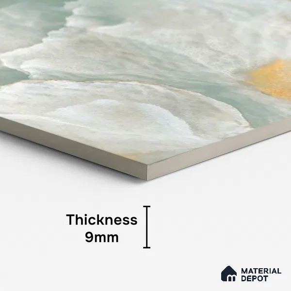 Patterned Look Wall & Floor Tile TL 08897 | Glossy Finish 4 ft x 2 ft Vitrified Tile - 9 mm | Suitable For Kitchen, Bathroom, Bedroom & Office