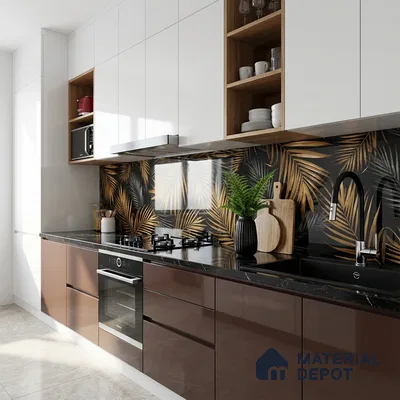 Tropical Wall Tile TL 08906 | High Gloss Finish 4 ft x 2 ft Vitrified Tile - 9 mm | Suitable for Bathroom, Accent/Feature Wall, Basin Area