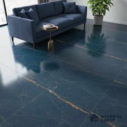 Marble Look Wall & Floor Tile TL 08914 B | High Gloss Finish 4 ft x 2 ft Vitrified Tile - 9 mm | Suitable For Kitchen, Bathroom, Bedroom & Office