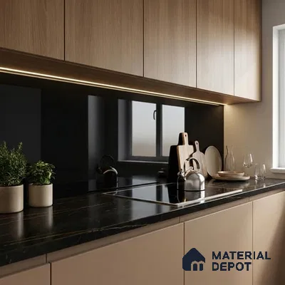 Plain Look Wall & Floor Tile TL 08915 | High Gloss Finish 4 ft x 2 ft Vitrified Tile - 9 mm | Suitable For Kitchen, Bathroom, Bedroom & Office