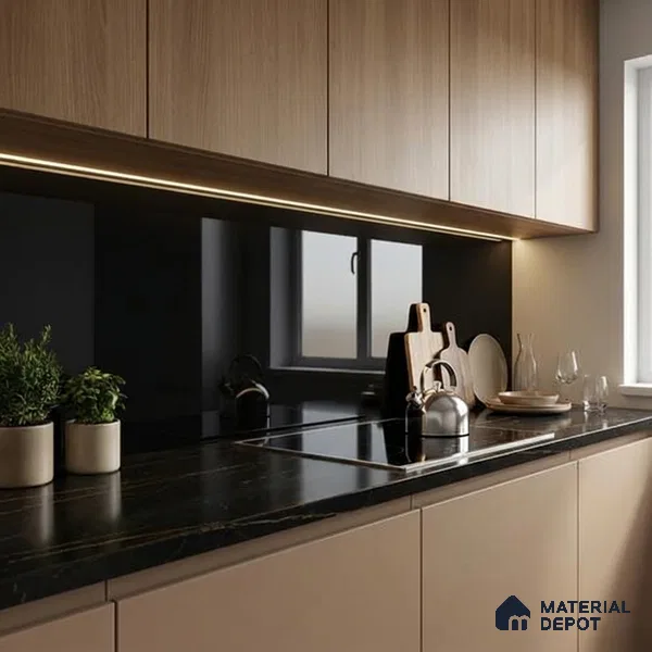 Plain Look Wall & Floor Tile TL 08915 | High Gloss Finish 4 ft x 2 ft Vitrified Tile - 9 mm | Suitable For Kitchen, Bathroom, Bedroom & Office