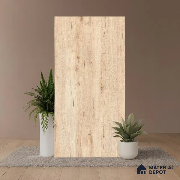 Wood Look Wall & Floor Tile TL 08925 | Matte Finish 4 ft x 2 ft Vitrified Tile - 9 mm | Suitable For Kitchen, Bathroom, Bedroom & Office