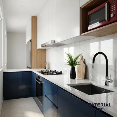 Marble Look Wall & Floor Tile TL 08931 | Glossy Finish 4 ft x 2 ft Vitrified Tile - 9 mm | Suitable For Kitchen, Bathroom, Bedroom & Office
