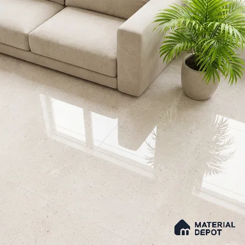 Stone Look Wall & Floor Tile TL 08962 | Glossy Finish 4 ft x 2 ft Vitrified Tile - 9 mm | Suitable For Kitchen, Bathroom, Bedroom & Office