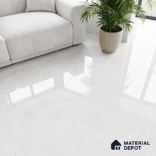 Stone Look Wall & Floor Tile TL 08966 | Glossy Finish 4 ft x 2 ft Vitrified Tile - 9 mm | Suitable For Kitchen, Bathroom, Bedroom & Office