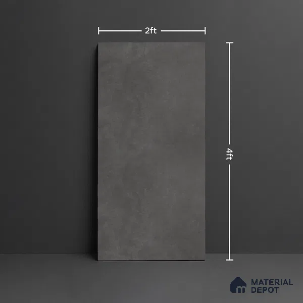 Stone Look Wall & Floor Tile TL 08969 | Glossy Finish 4 ft x 2 ft Vitrified Tile - 9 mm | Suitable For Kitchen, Bathroom, Bedroom & Office