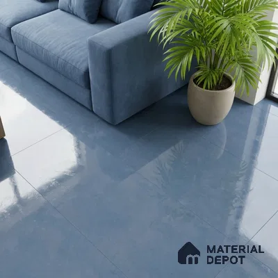 Stone Look Wall & Floor Tile TL 08970 | Glossy Finish 4 ft x 2 ft Vitrified Tile - 9 mm | Suitable For Kitchen, Bathroom, Bedroom & Office