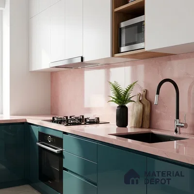 Cement Look Wall & Floor Tile TL 08972 | Glossy Finish 4 ft x 2 ft Vitrified Tile - 9 mm | Suitable For Kitchen, Bathroom, Bedroom & Office