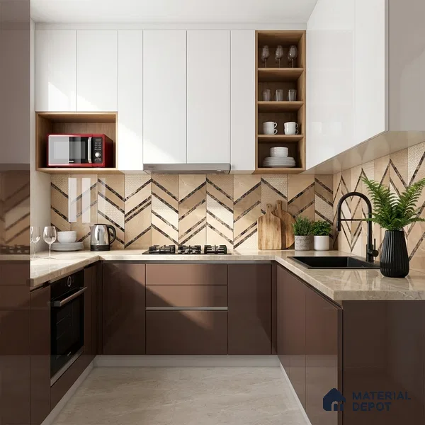 Highlighter Wall Tile TL 08984 | Glossy Finish 4 ft x 2 ft Vitrified Tile - 9 mm | Suitable For Bathroom, Accent/Feature Wall, Foyer