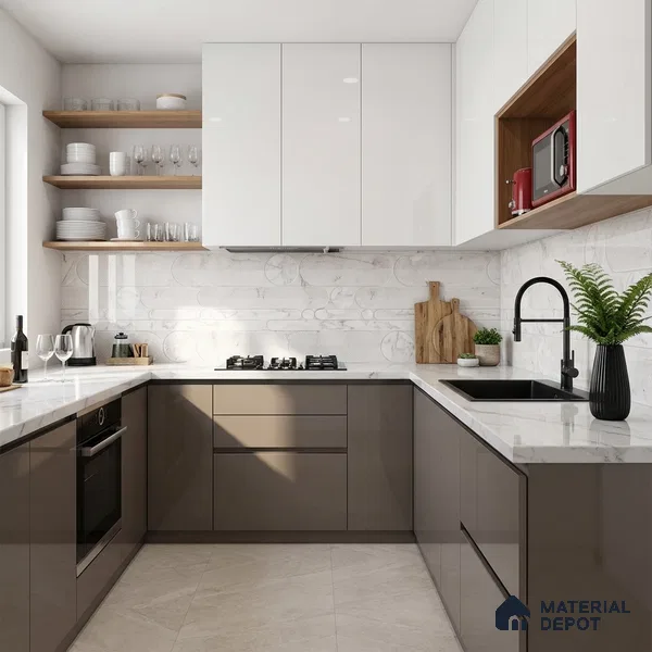 Highlighter Wall Tile TL 08988 | Glossy Finish 4 ft x 2 ft Vitrified Tile - 9 mm | Suitable For Bathroom, Accent/Feature Wall, Dining Area